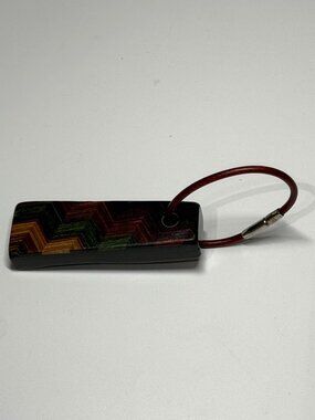 Santa Fe Inlaid Wood Unisex Keychain